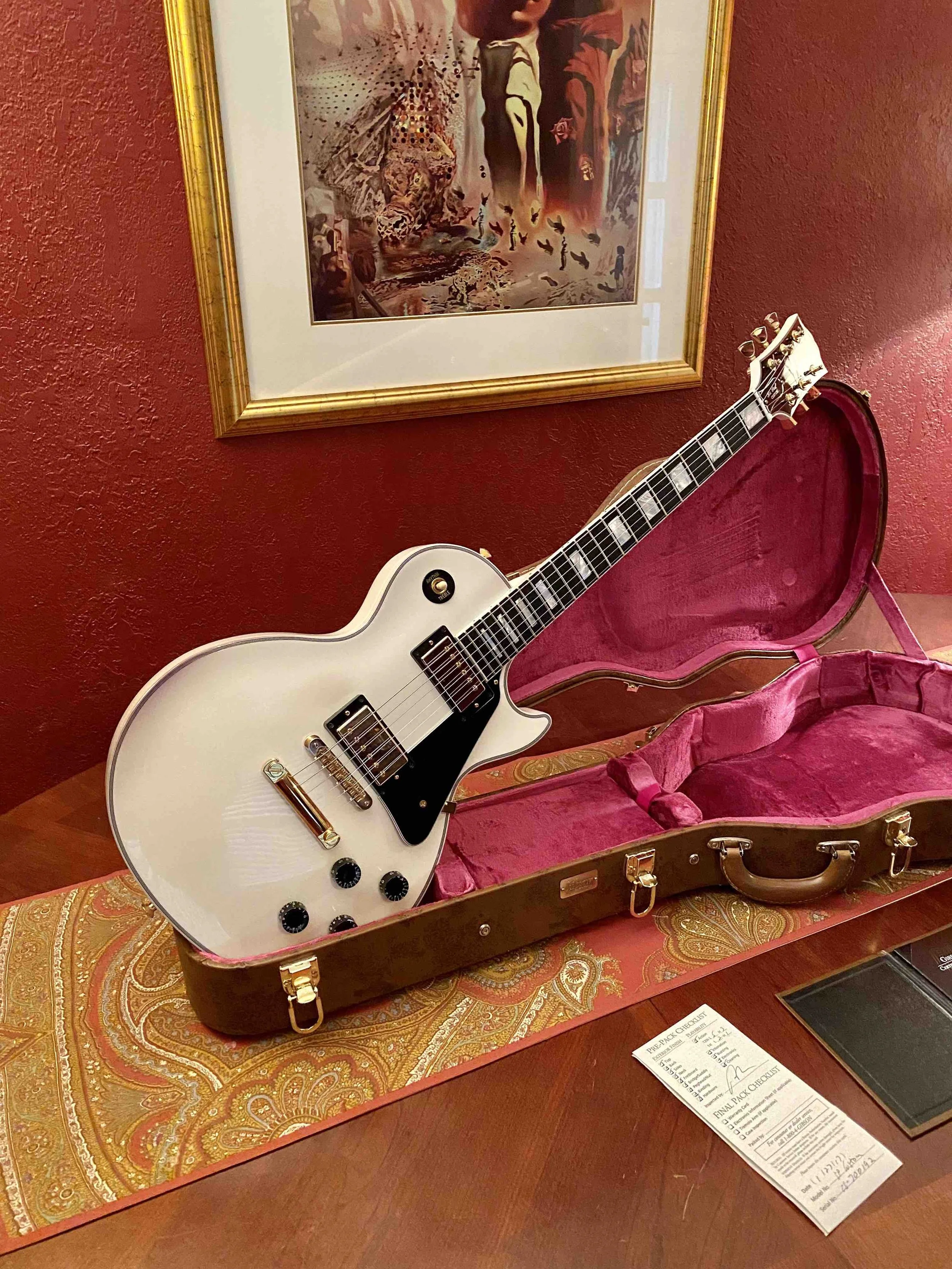 2017 Gibson Les Paul Custom Alpine White Custom Shop - SOLD